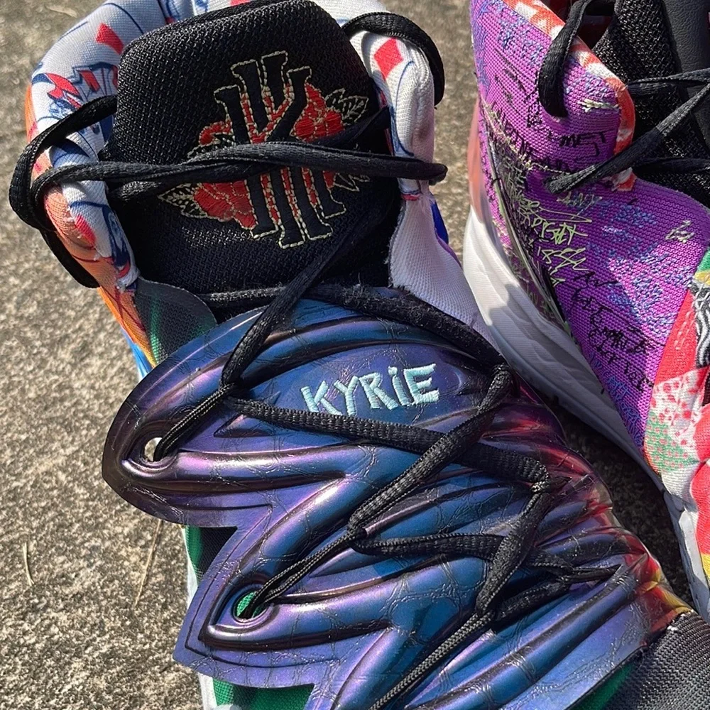 SOLD on eBay!!    Nike Kybrid S2 ‘Pineapple’ GS What the Kyrie Sneaker Size17 - Picture 14 of 16